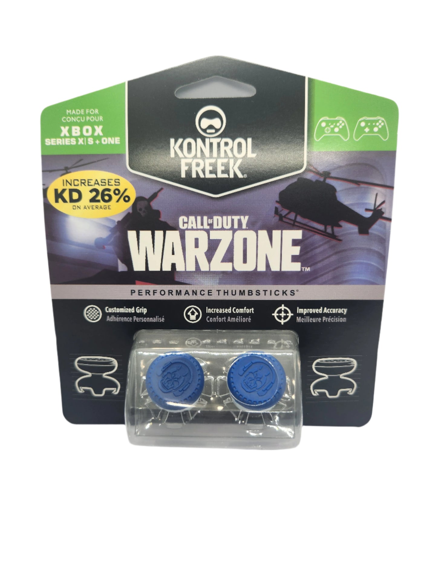 Kontrol Freek Call of Duty Warzone performance thumbsticks packaging on a white background