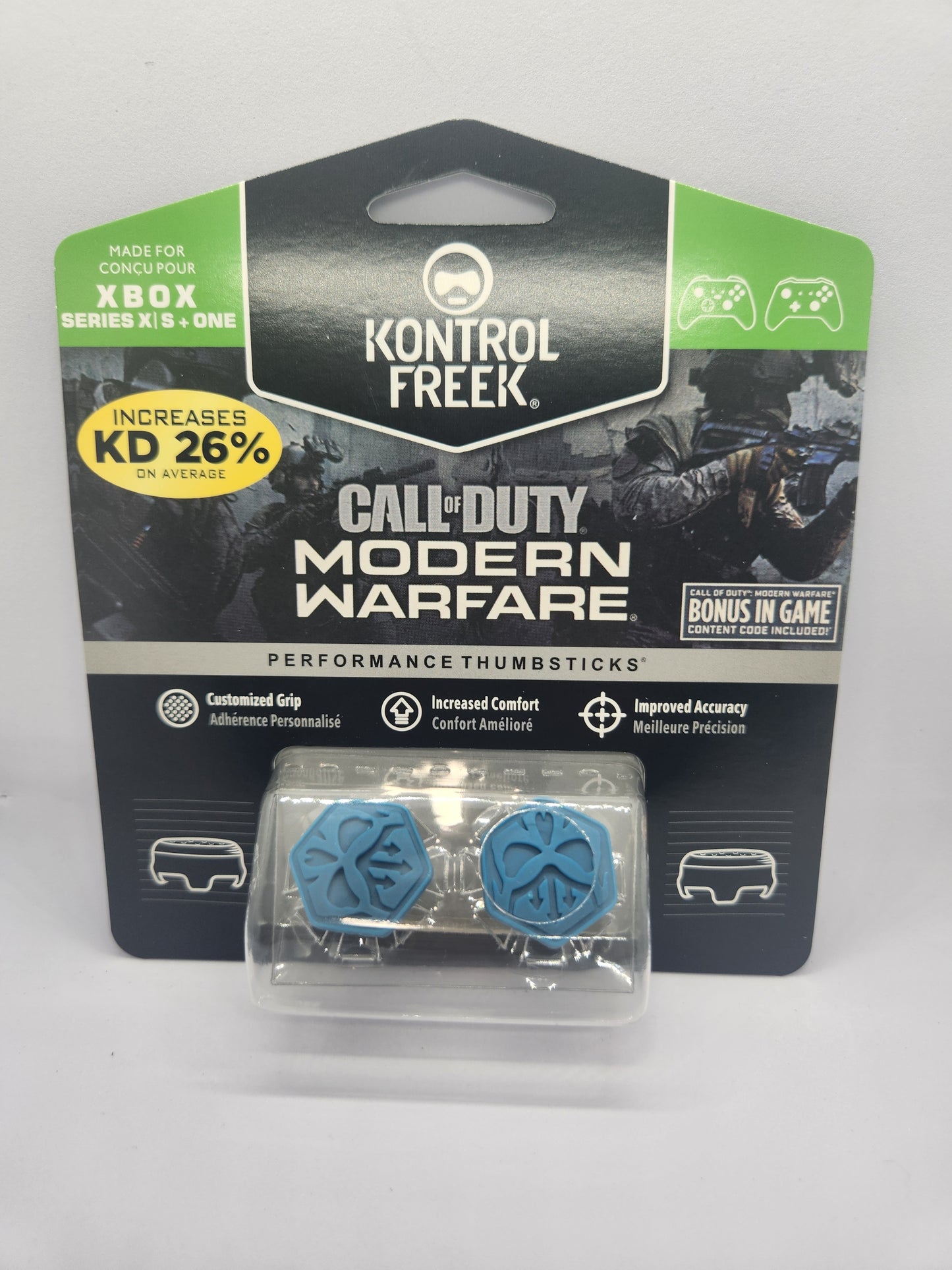 Control Freek Call of Duty Modern Warfare gaming thumbsticks packaging on a white background