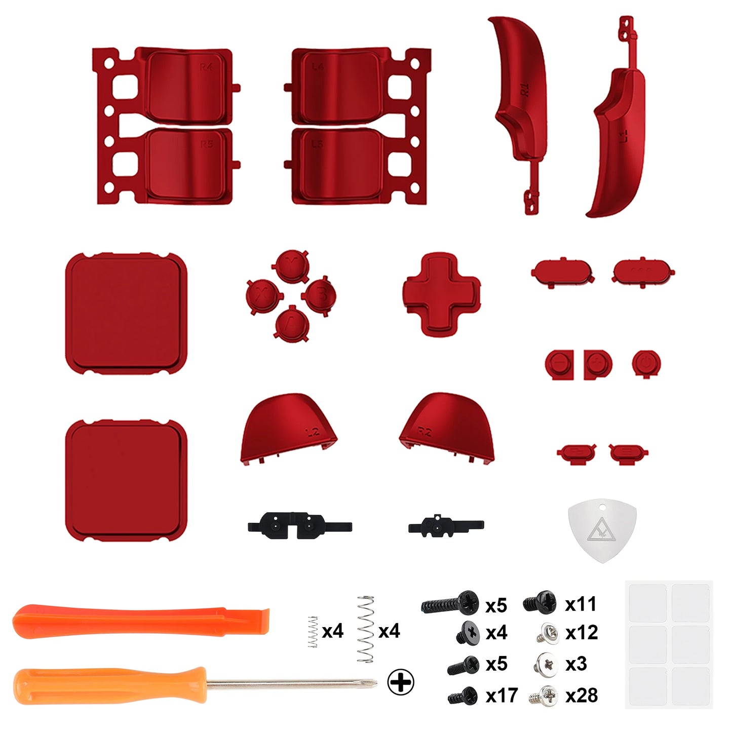 eXtremeRate Replacement Full Set Buttons for Steam Deck LCD, ABXY D-pad Trackpad Bumpers Triggers Buttons & Screwdriver Tools