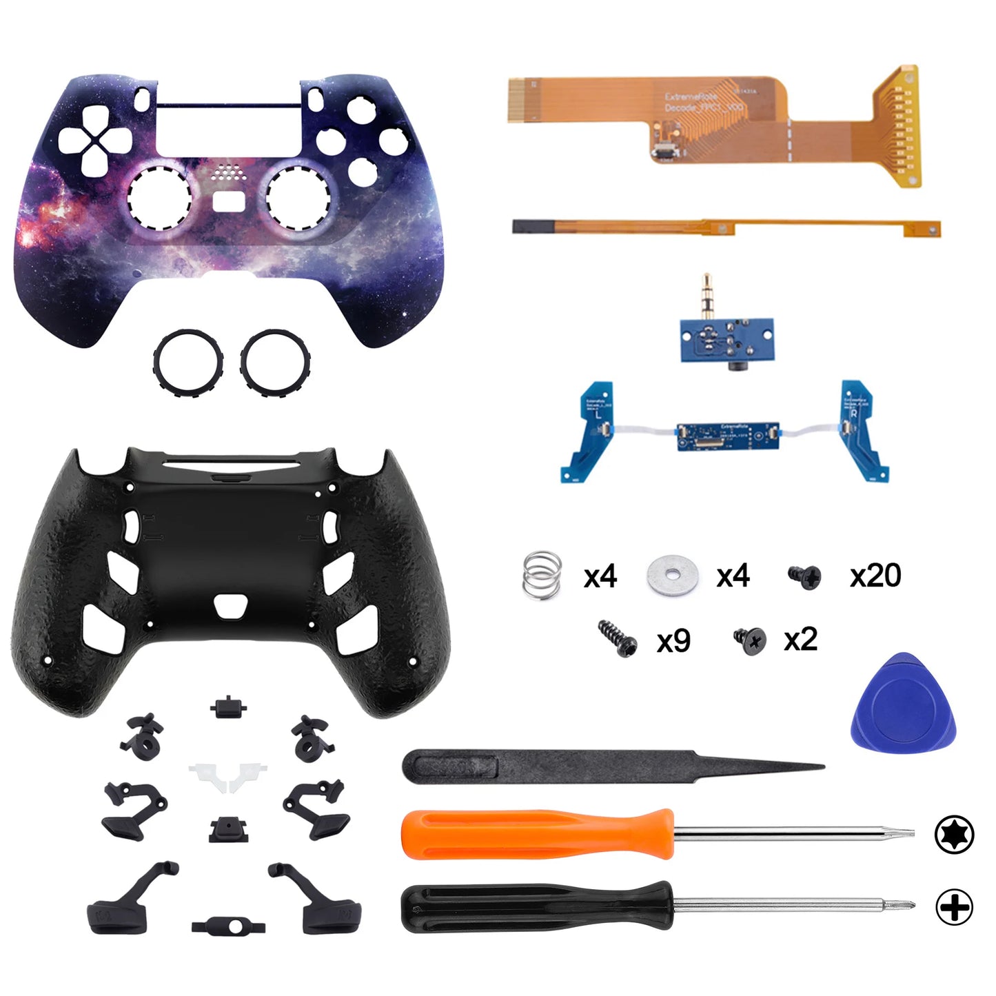 eXtremeRate Decade Tournament Controller (DTC) Upgrade Kit for PS4 Controller JDM-040/050/055 - Controller NOT Included