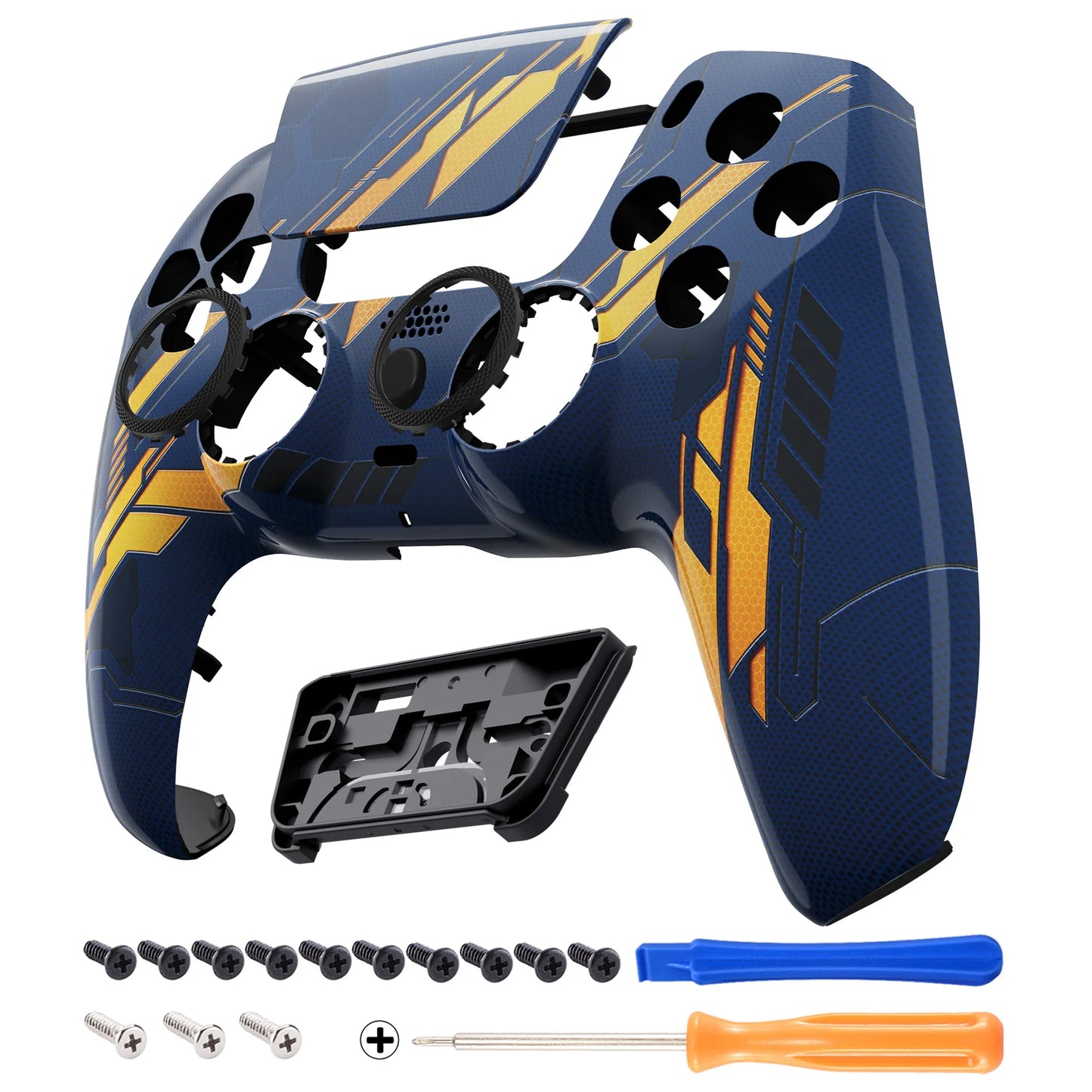 eXtremeRate LUNA Redesigned Replacement Front Shell Touchpad Compatible with ps5 Controller BDM-010/020/030/040/050