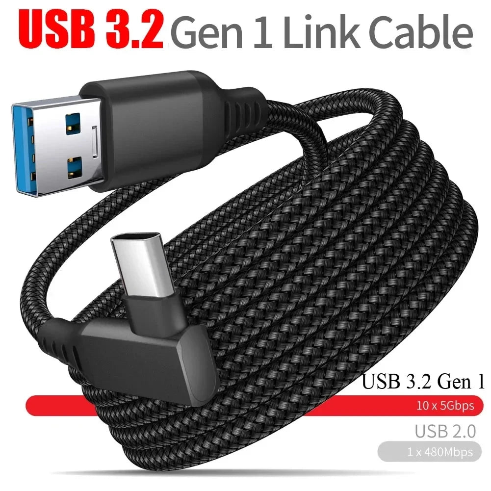 Oculus Quest 2 Link Cable - USB-A to USB-C for VR Gaming