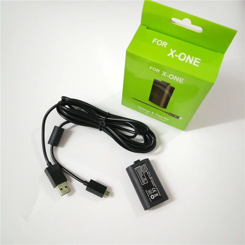 Rechargeable Battery Charge Play Kit for Xbox One Wireless Game Controller Replacement Battery with 2.75m USB Charging Cable