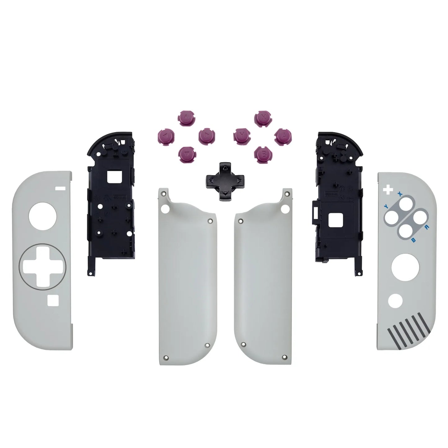 eXtremeRate Replacement Housing JoyCon Shell Buttons Controller Case for NS Switch JoyCon/OLED JoyCon - Classic Series