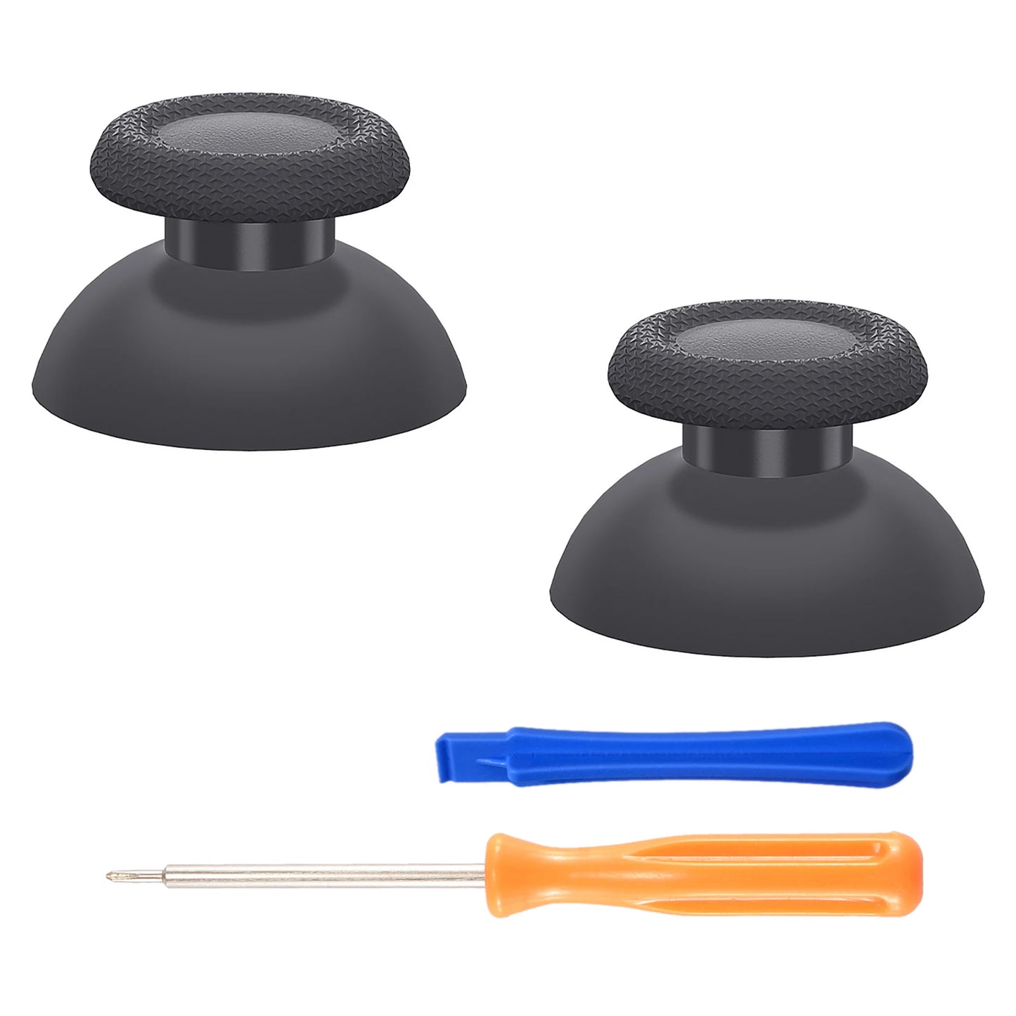 eXtremeRate Black Replacement Thumbsticks Button for ps5 Controller for ps4 All Model, Analog Stick Joystick Gamepad Accessories