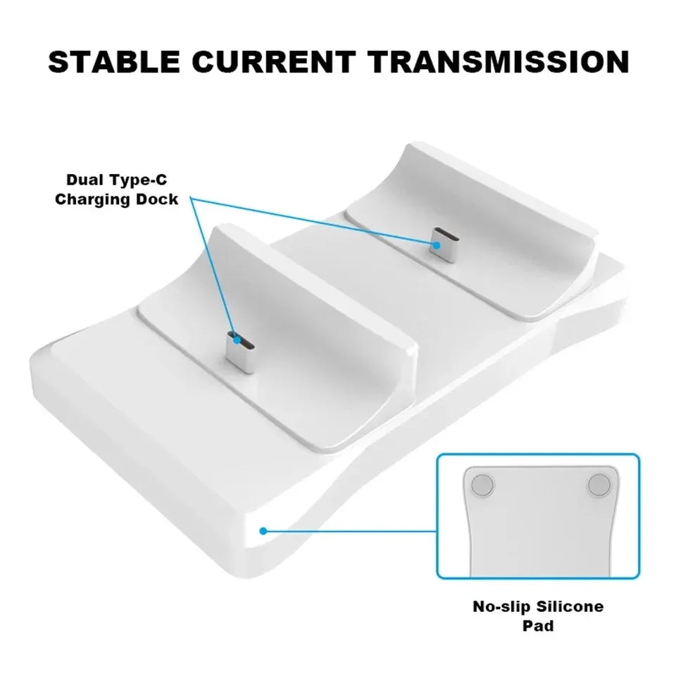 PS5 Controller Charging Dock for 2 Controllers - Fast Charge
