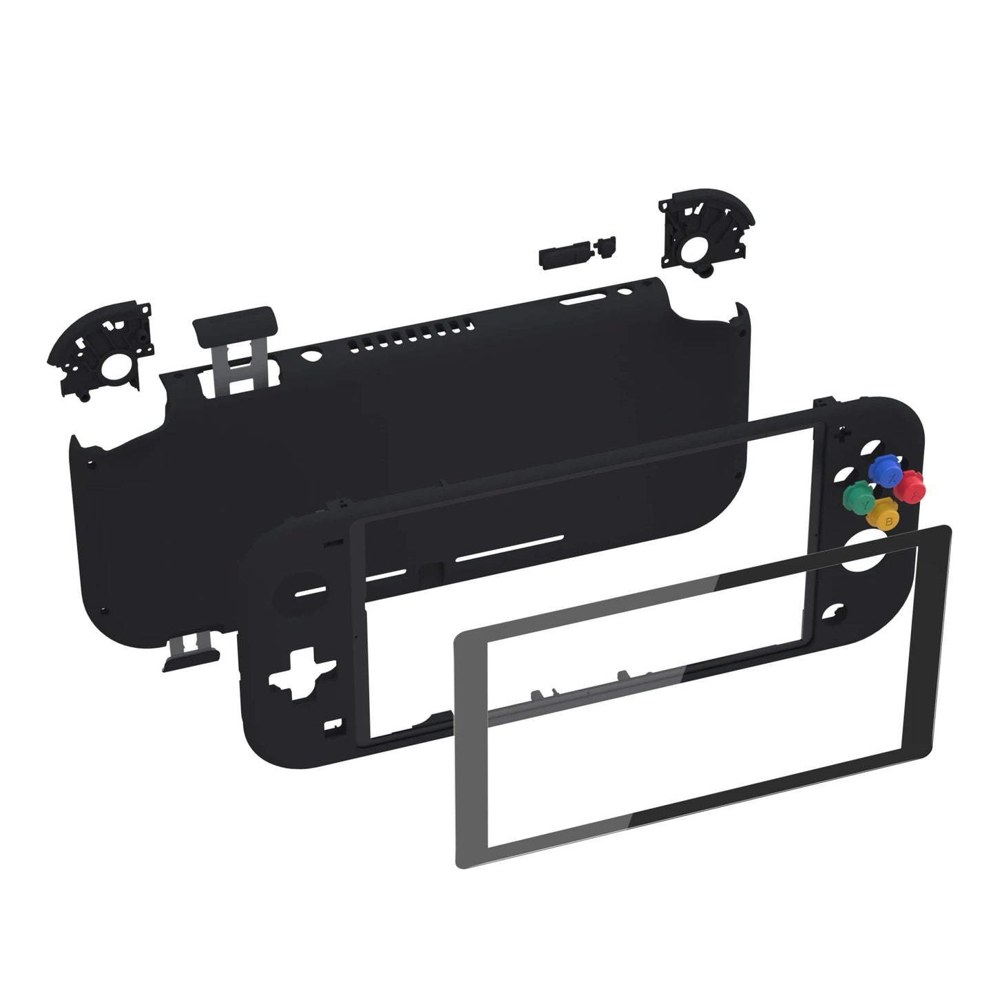 eXtremeRate DIY Replacement Shell Housing Case Cover with Screen Protector for NS Switch Lite - Single Series