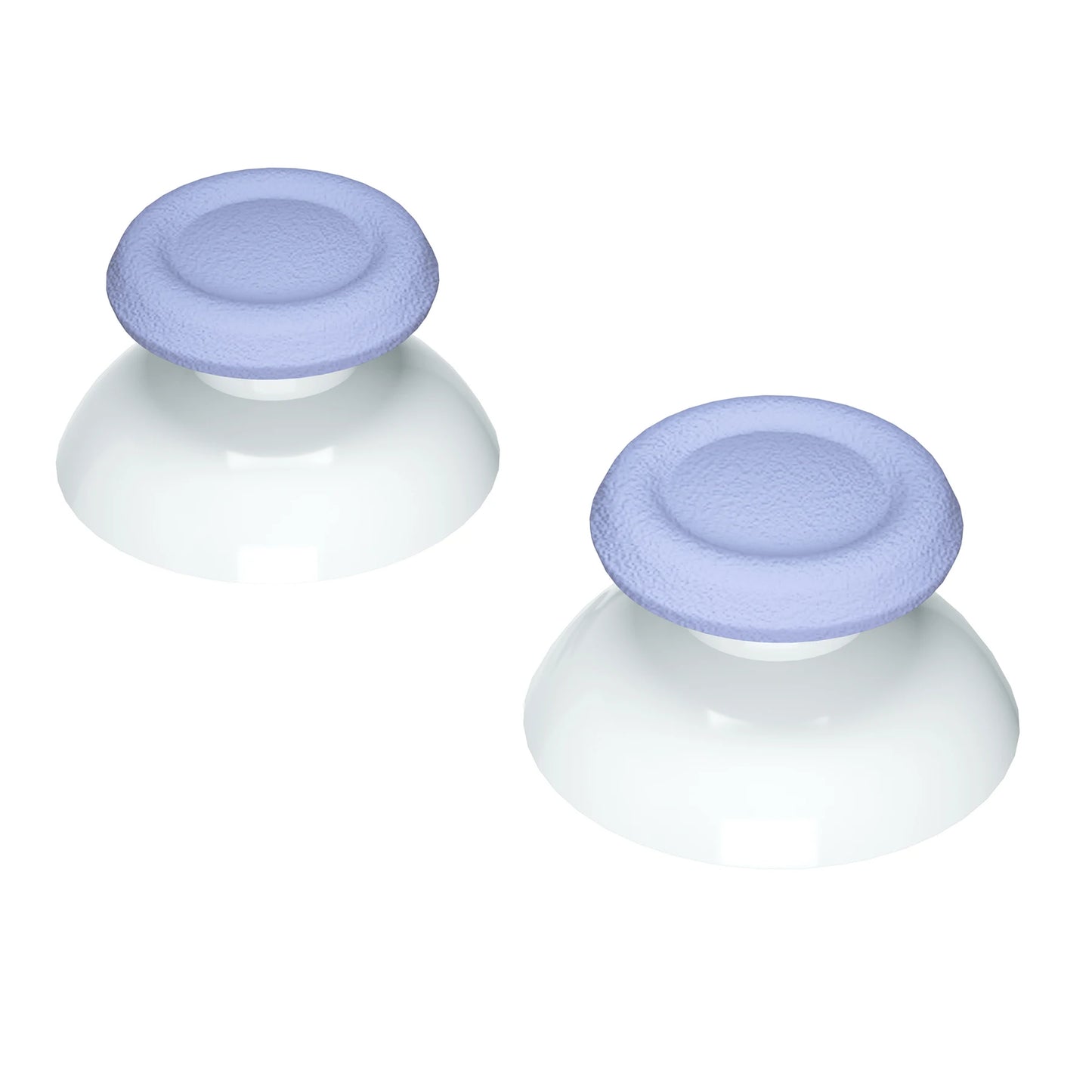 eXtremeRate Light Violet & White 3D Joystick Analog Thumb Sticks for PS5, for PS4 All Model Controller with Screwdriver