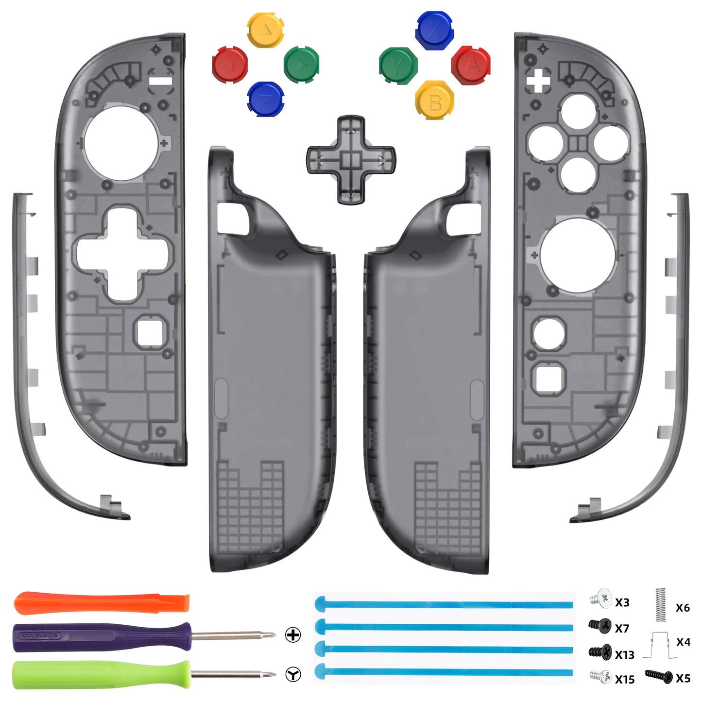 eXtremeRate DIY Replacement Shell (D-Pad Version) with Buttons for Joycon 2, for Nintendo Switch 2 Controller - Essence Version