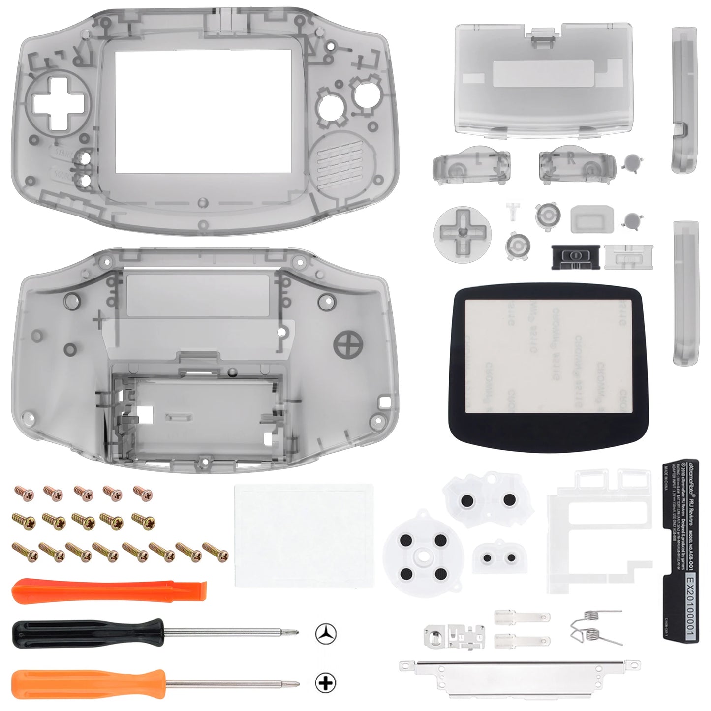 eXtremeRate IPS Ready Upgraded Replacement Shell Full Housing Cover Buttons for Gameboy Advance - for Both IPS & Standard LCD