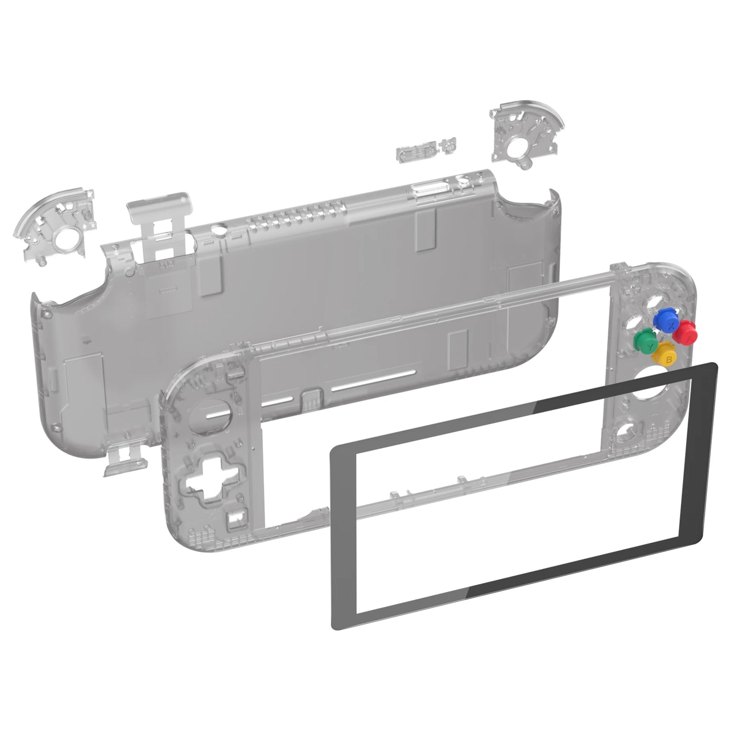 eXtremeRate Replacement Handheld Controller Housing Custom Shell with Screen Protector & ABXY Buttons for Nintendo Switch Lite