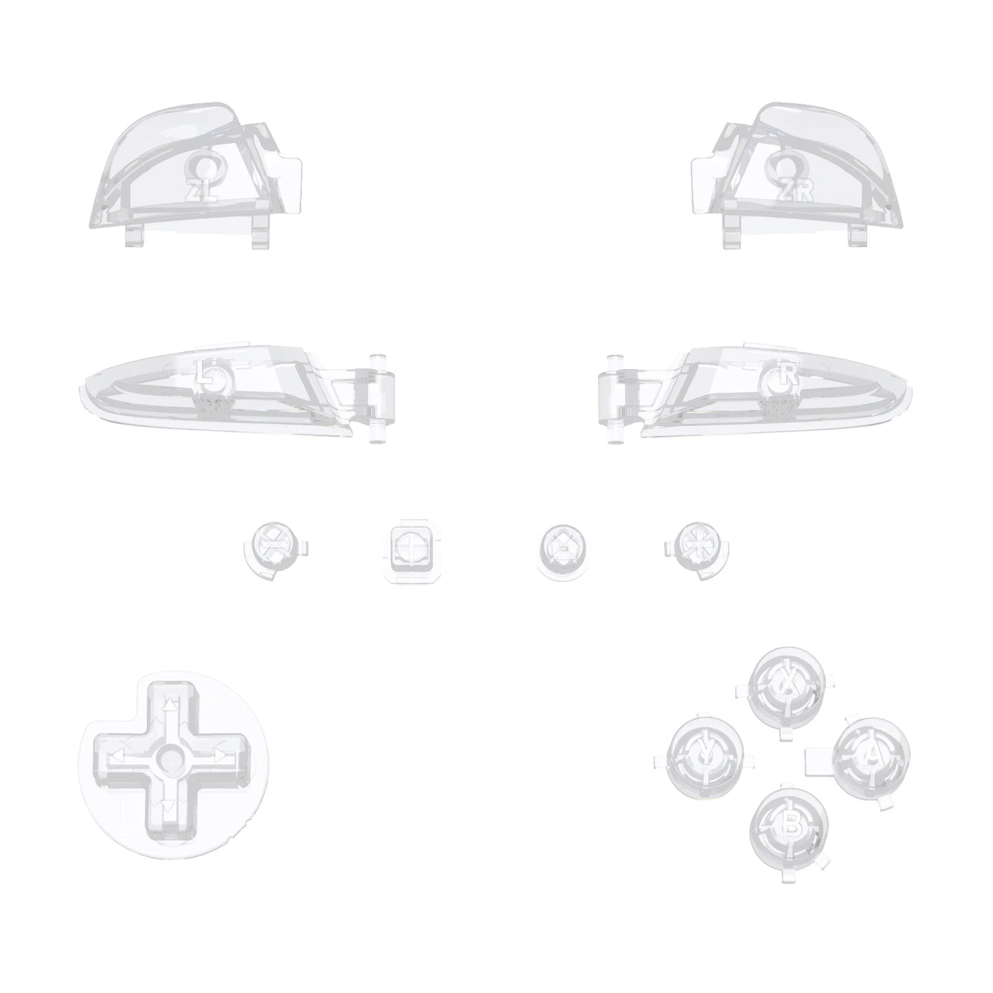 eXtremeRate DIY Replacement Full Set Buttons Repair ABXY D-pad ZR ZL L R Keys with Tools for NS Switch Pro Controller
