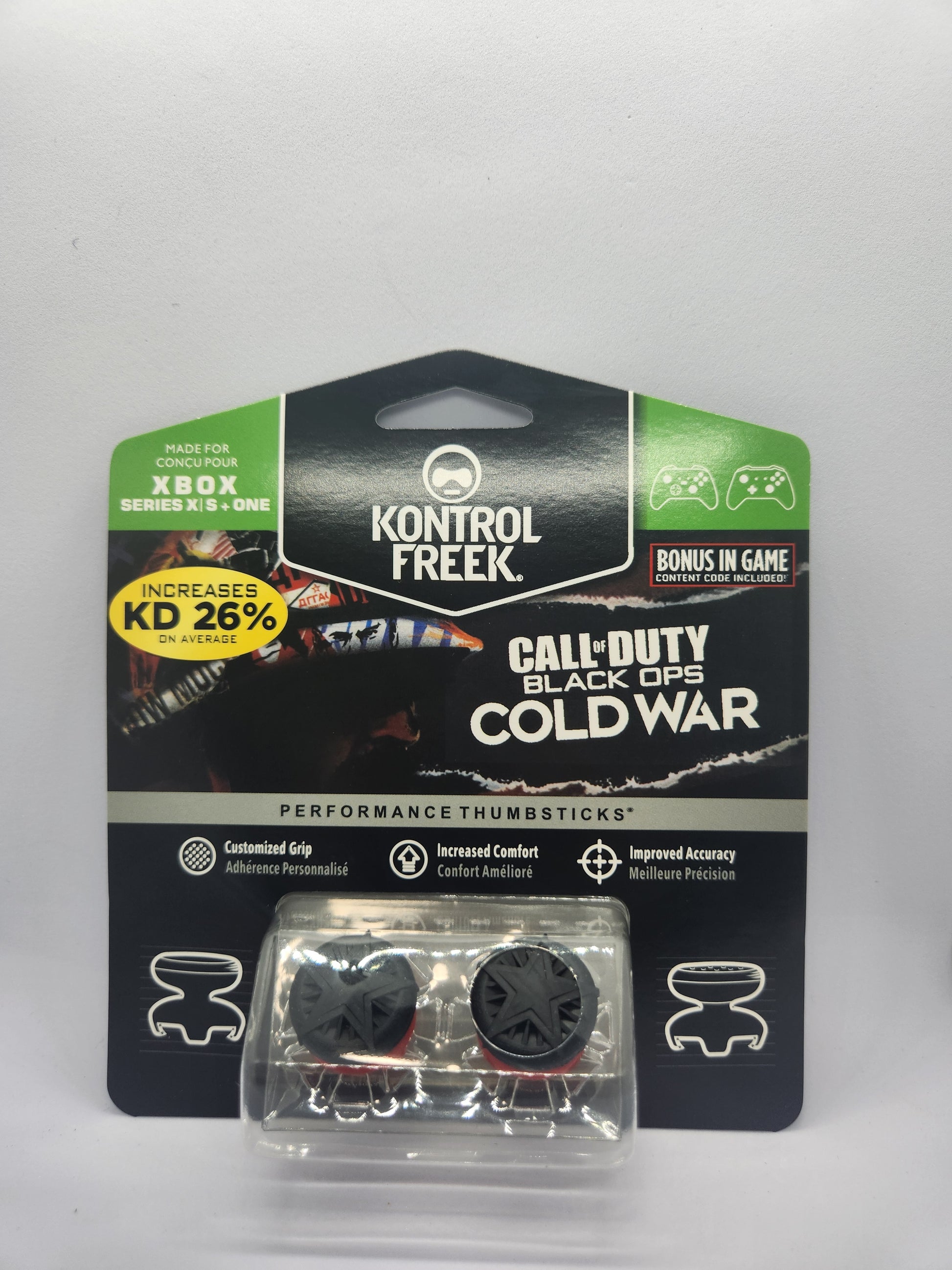 KontrolFreek Call of Duty Black Ops Cold War gaming controller skin packaging on a white background