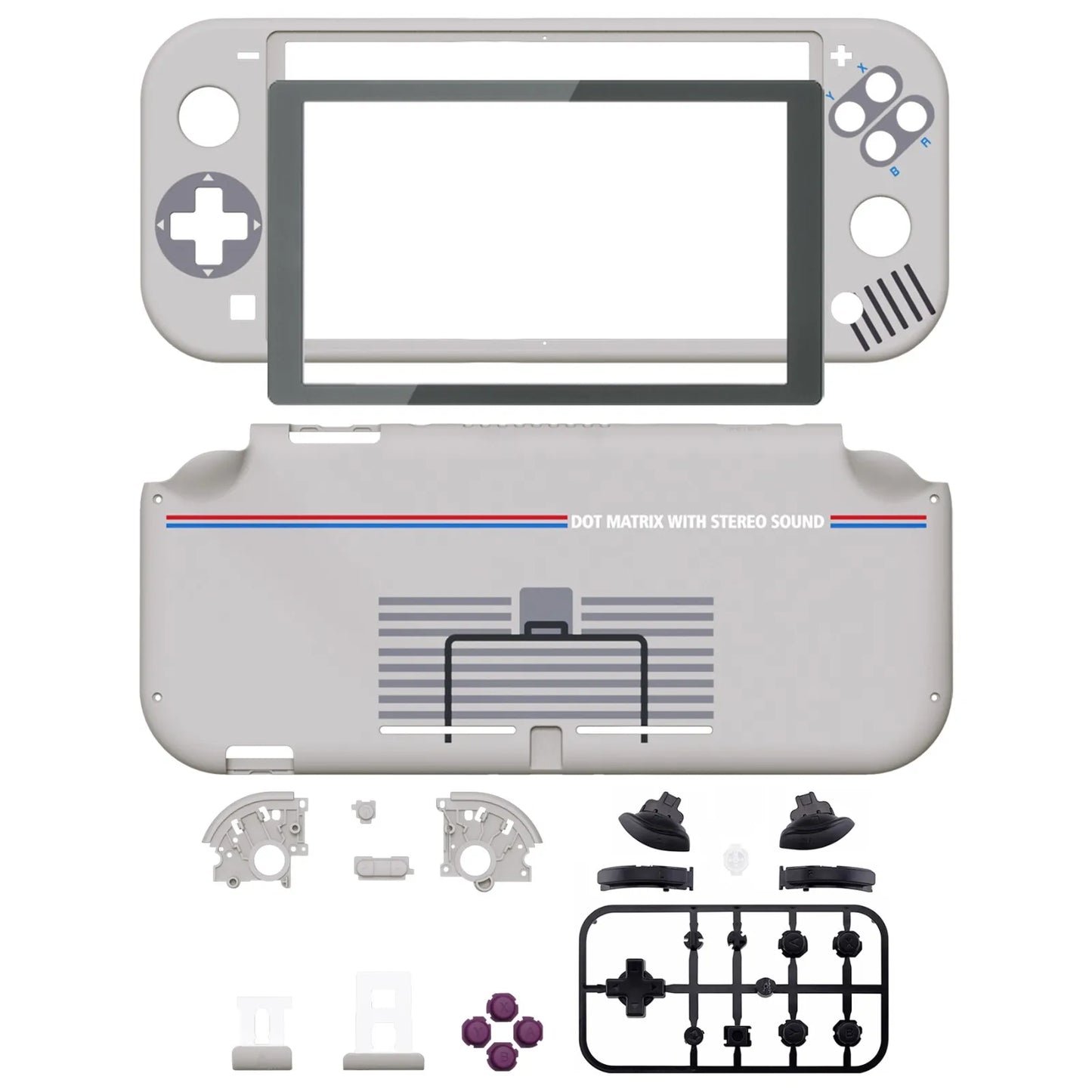 eXtremeRate Replacement Shell Handheld Controller Housing Protector with Screen for Nintendo Switch Lite - Classic & Patterned
