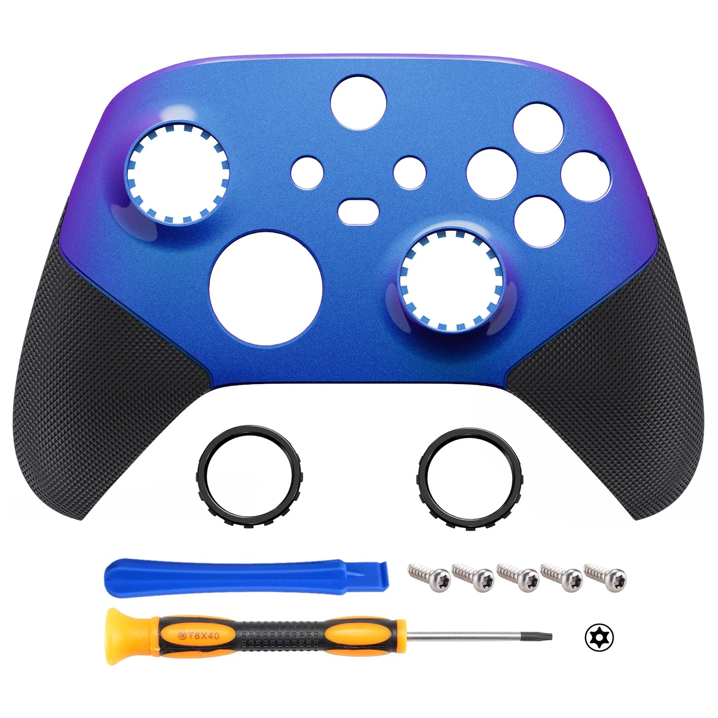 eXtremeRate ASR Version Rubberized Grip Front Shell for Xbox Core Wireless Controller, Faceplate Case Cover - Single Series