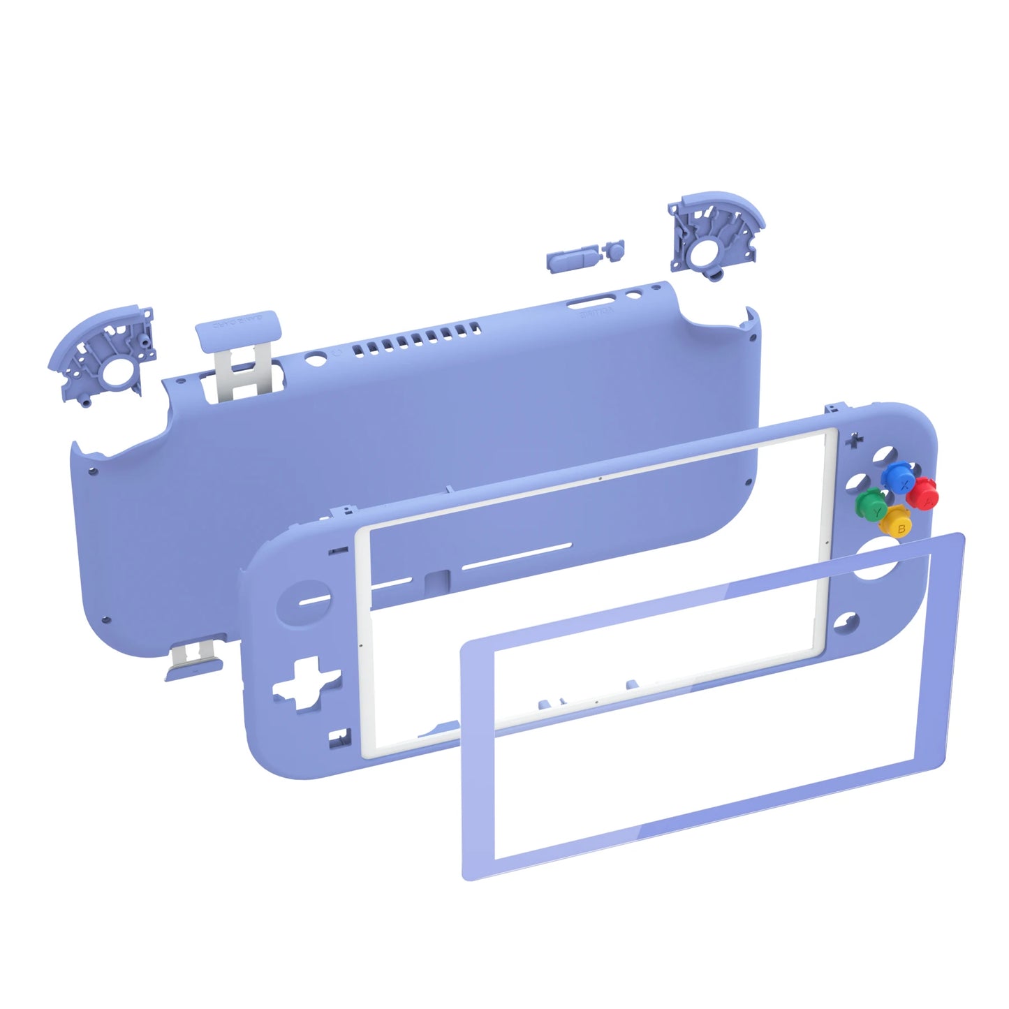 eXtremeRate DIY Replacement Shell Housing Case Cover with Screen Protector for NS Switch Lite - Single Series