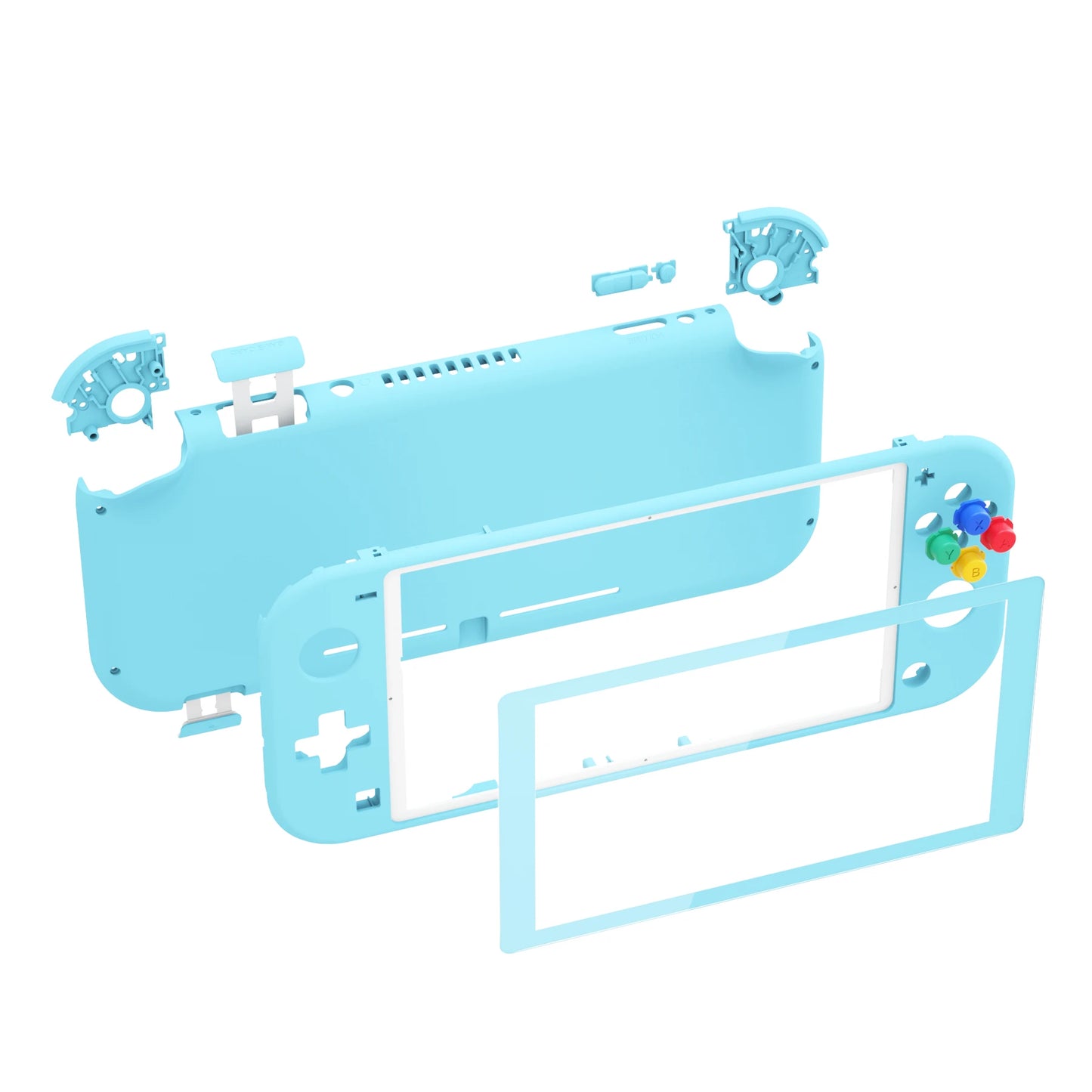 eXtremeRate DIY Replacement Shell Housing Case Cover with Screen Protector for NS Switch Lite - Single Series