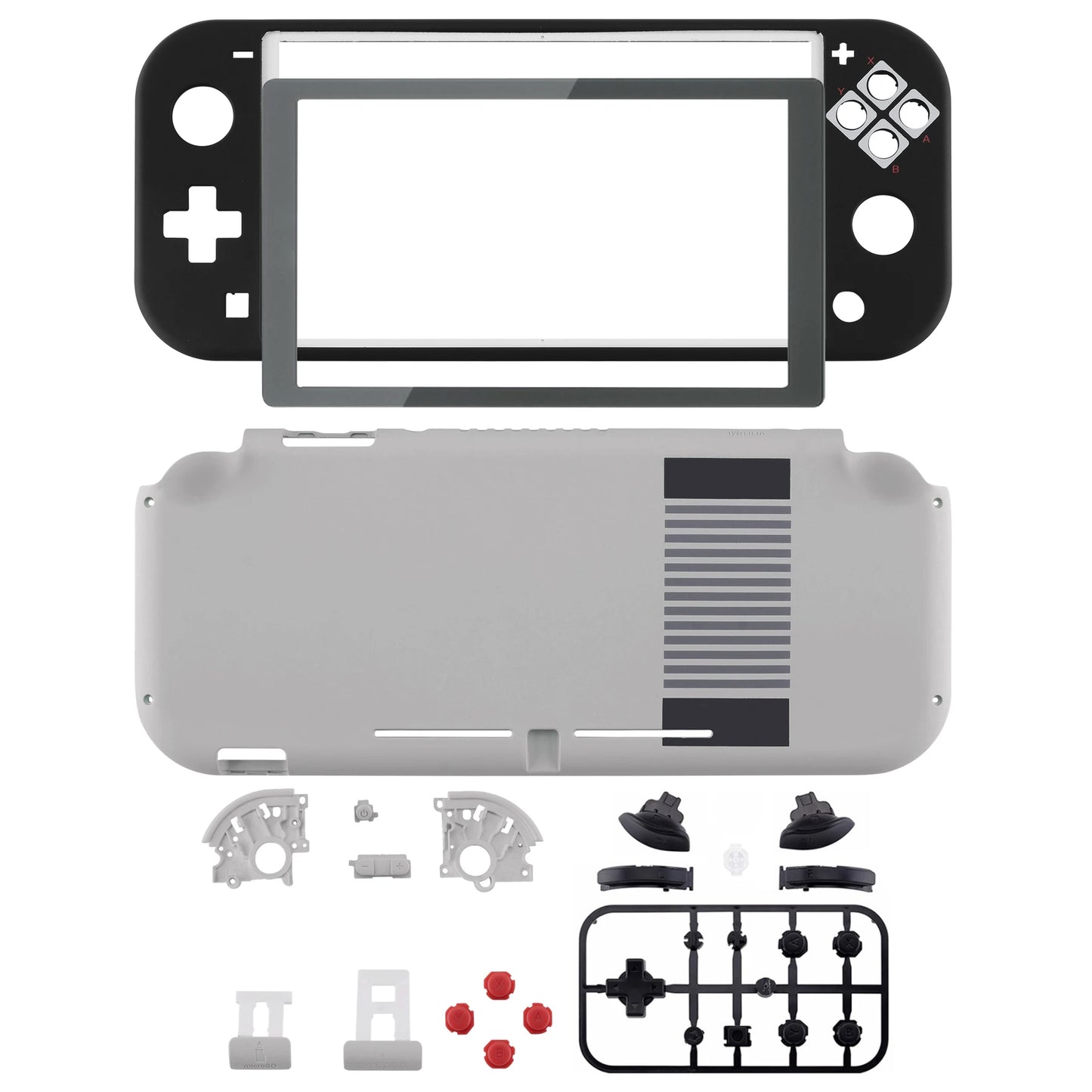 eXtremeRate Replacement Shell Handheld Controller Housing Protector with Screen for Nintendo Switch Lite - Classic & Patterned