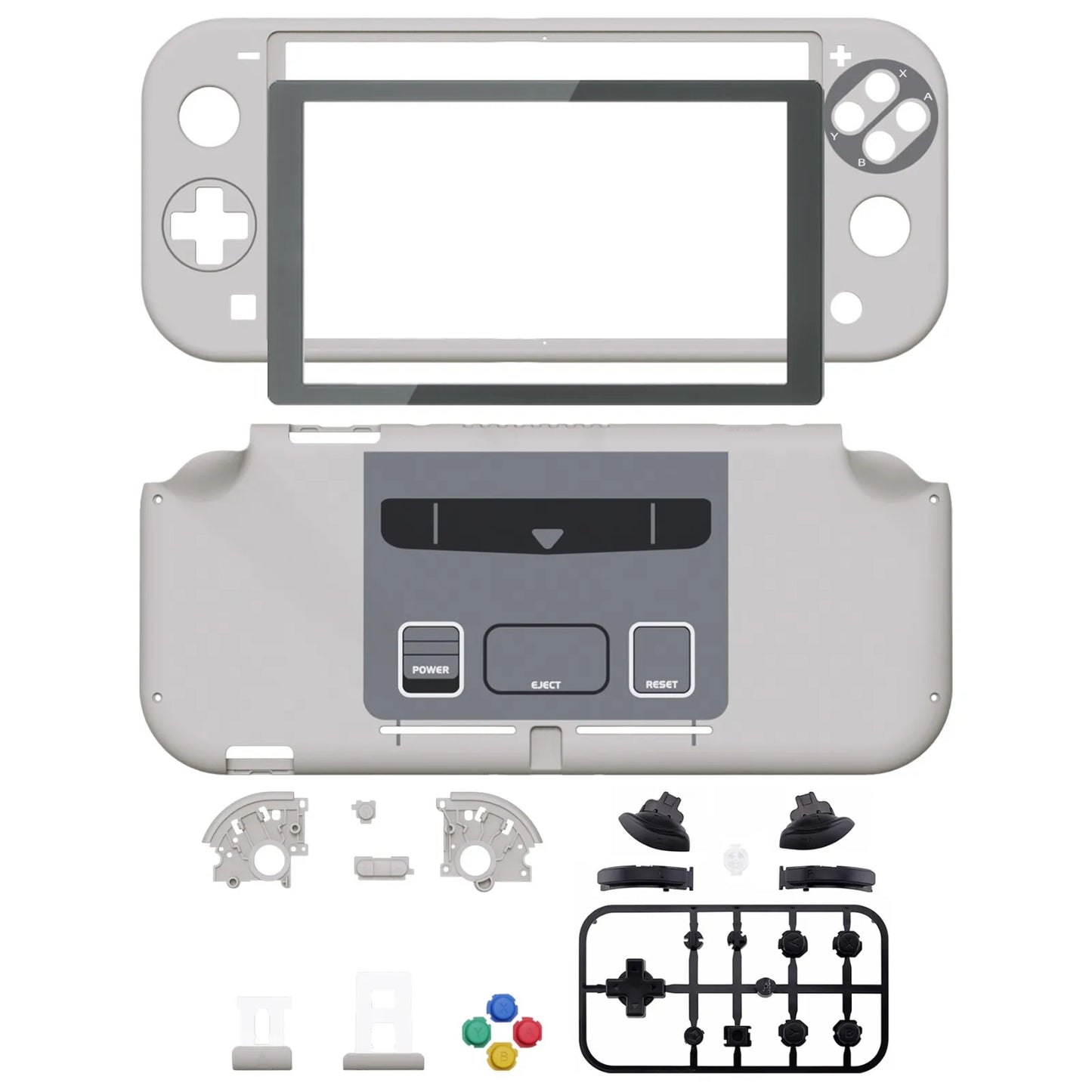 eXtremeRate Replacement Shell Handheld Controller Housing Protector with Screen for Nintendo Switch Lite - Classic & Patterned