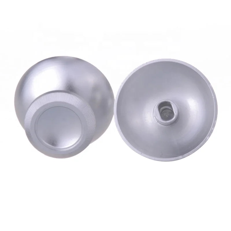 EXtremeRate Metal Aluminum Silver Thumbsticks Analog Thumb Sticks for Xbox One Controller