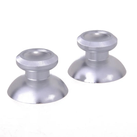EXtremeRate Metal Aluminum Silver Thumbsticks Analog Thumb Sticks for Xbox One Controller