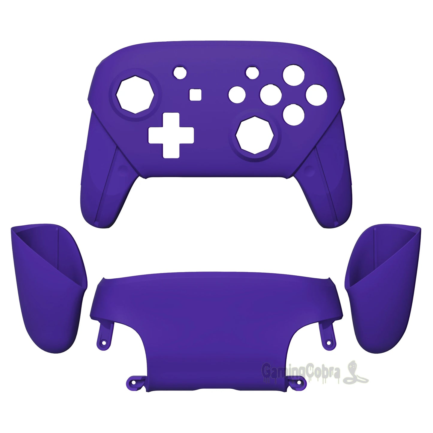 eXtremeRate Octagonal Gated Sticks Design DIY Grip Housing Shell, Replacement Faceplate Backplate for NS Switch Pro Controller