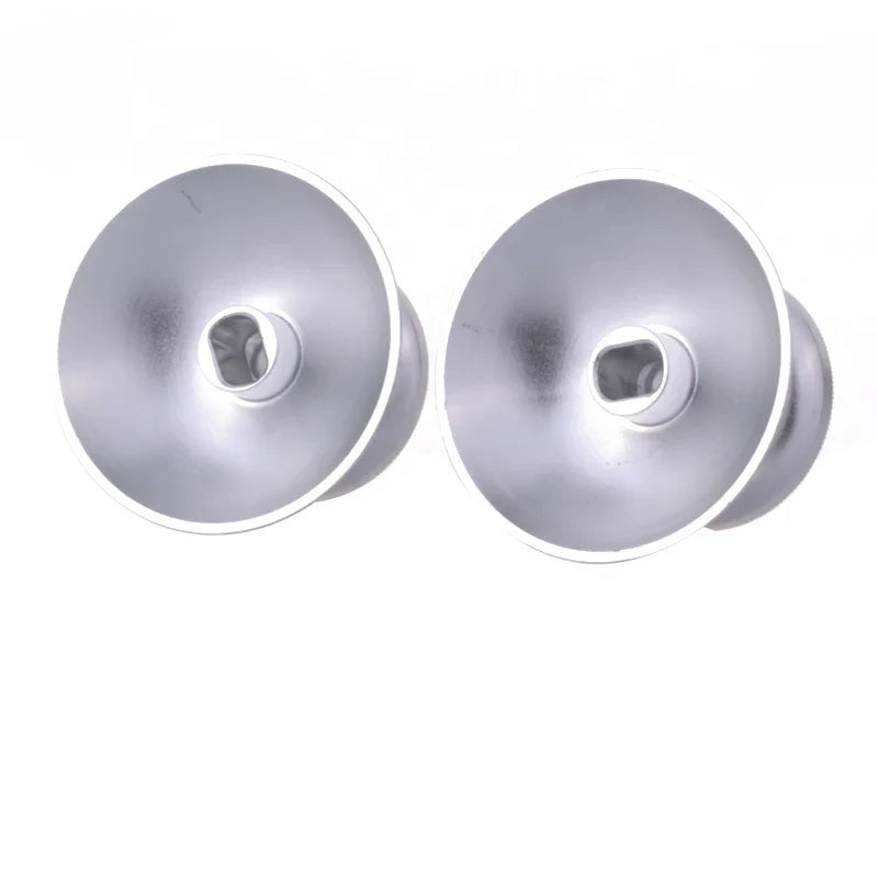 EXtremeRate Metal Aluminum Silver Thumbsticks Analog Thumb Sticks for Xbox One Controller