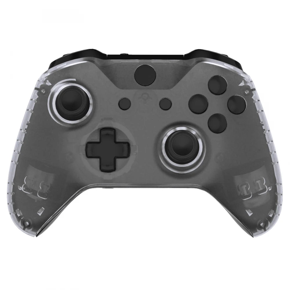 eXtremeRate Custom Top Shell Front Housing Faceplate Fix Kits for Xbox One X & One S Controller (Model 1708) - Clear Series