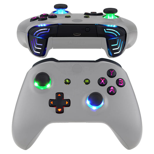 Matte UV Dpad Thumbstick Start Back Action Button Led Light Kit Lighted for Xbox One S Controller