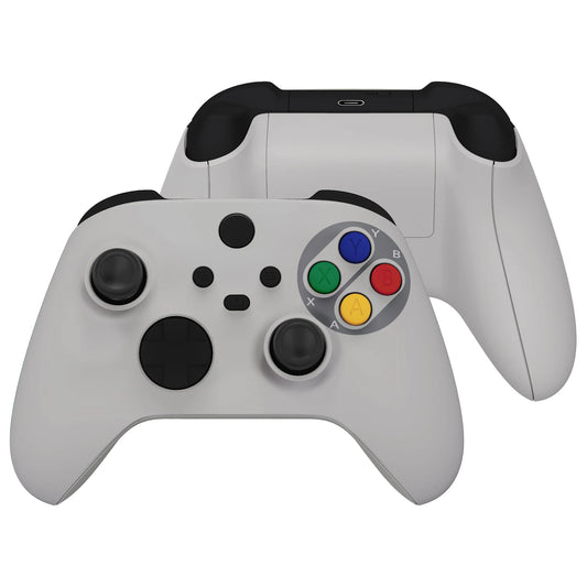 eXtremeRate Full Set Shell Buttons for Xbox Core Wireless Controller, Side Rails Grips Front Back Plate Cover - Classic Styles