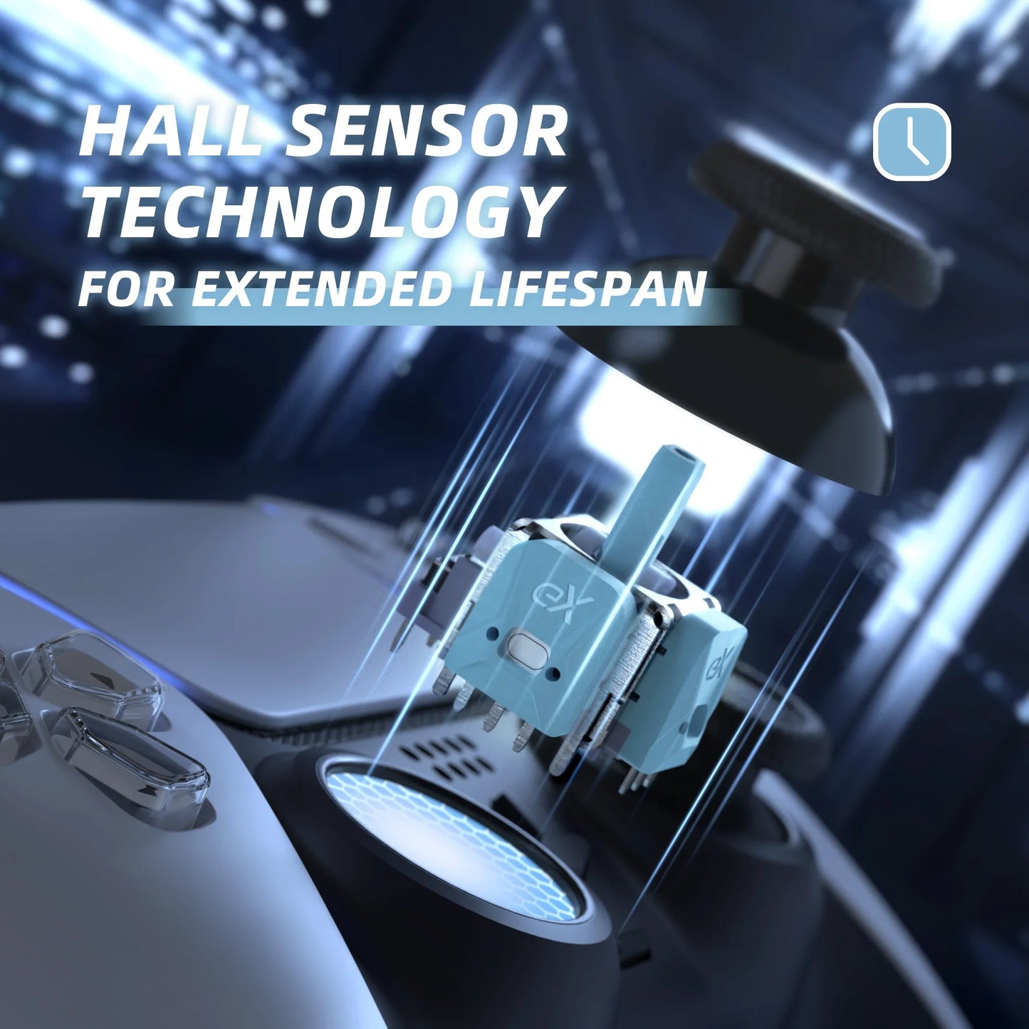 80gf Hall Sensor Joystick Repair Kit with Calibration PCB for PS5 Controller