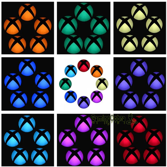 eXtremeRate Logo Power Button Wrap Stickers LED Color Change Skin Cover for Xbox One Console