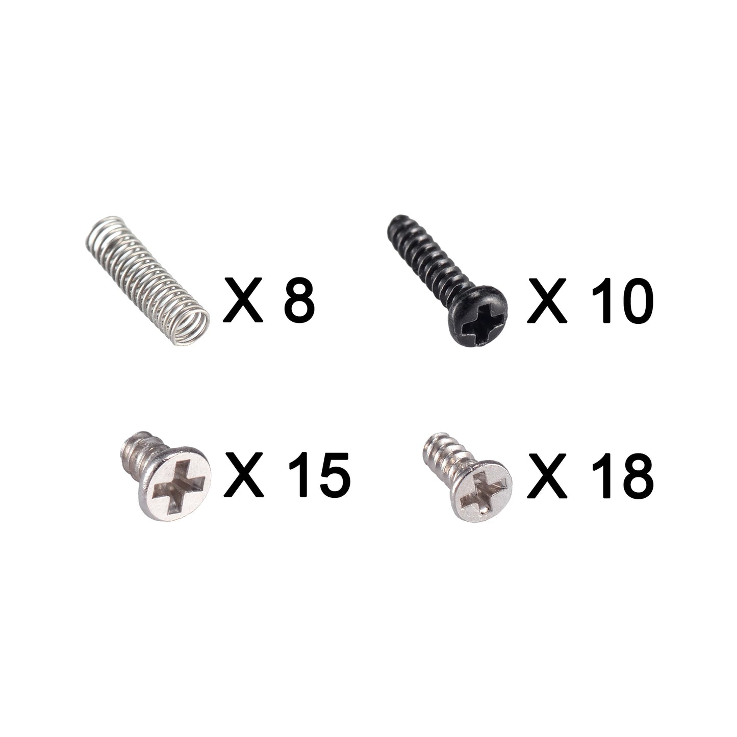 eXtremeRate Replacement Full Set Screw Screws Springs For Nintendo Switch Console JoyCon