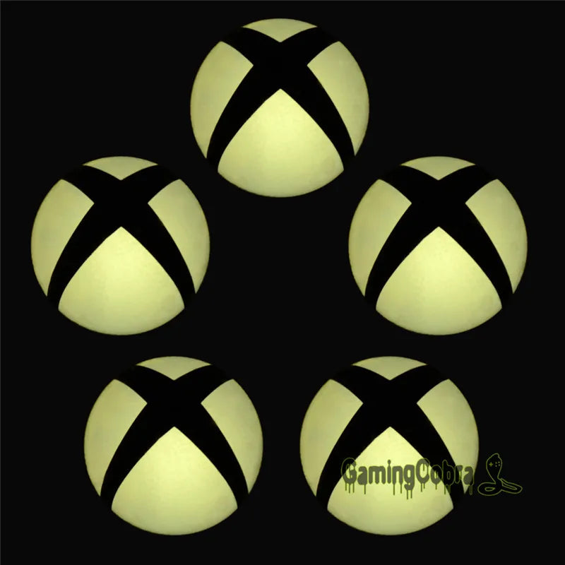 eXtremeRate Logo Power Button Wrap Stickers LED Color Change Skin Cover for Xbox One Console