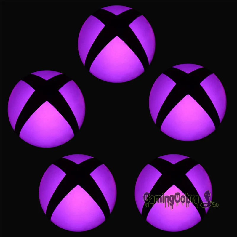 eXtremeRate Logo Power Button Wrap Stickers LED Color Change Skin Cover for Xbox One Console