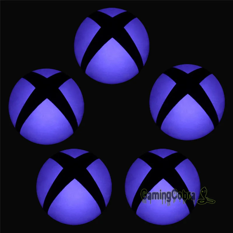 eXtremeRate Logo Power Button Wrap Stickers LED Color Change Skin Cover for Xbox One Console