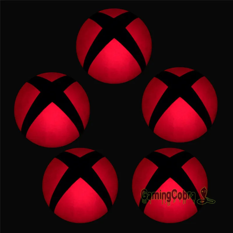 eXtremeRate Logo Power Button Wrap Stickers LED Color Change Skin Cover for Xbox One Console