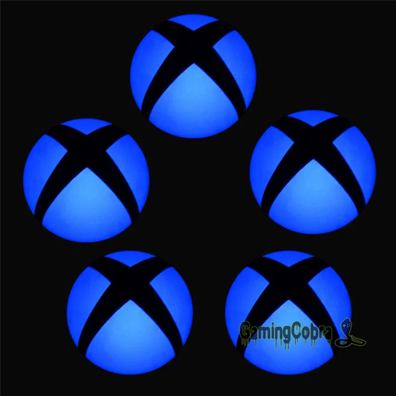 eXtremeRate Logo Power Button Wrap Stickers LED Color Change Skin Cover for Xbox One Console