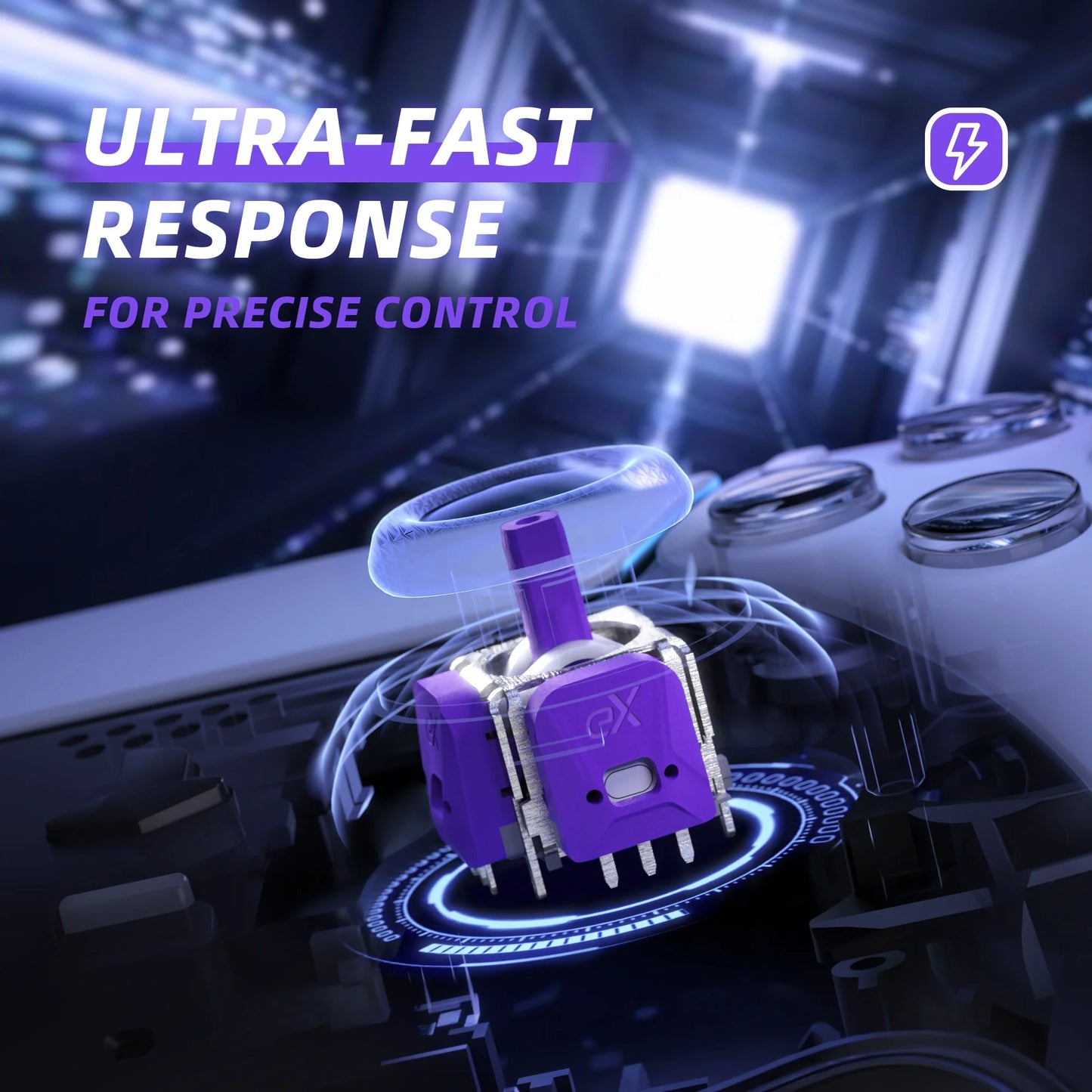 120gf Hall Effect Joystick Upgrade Kit with Calibration Board for PS5 Controller