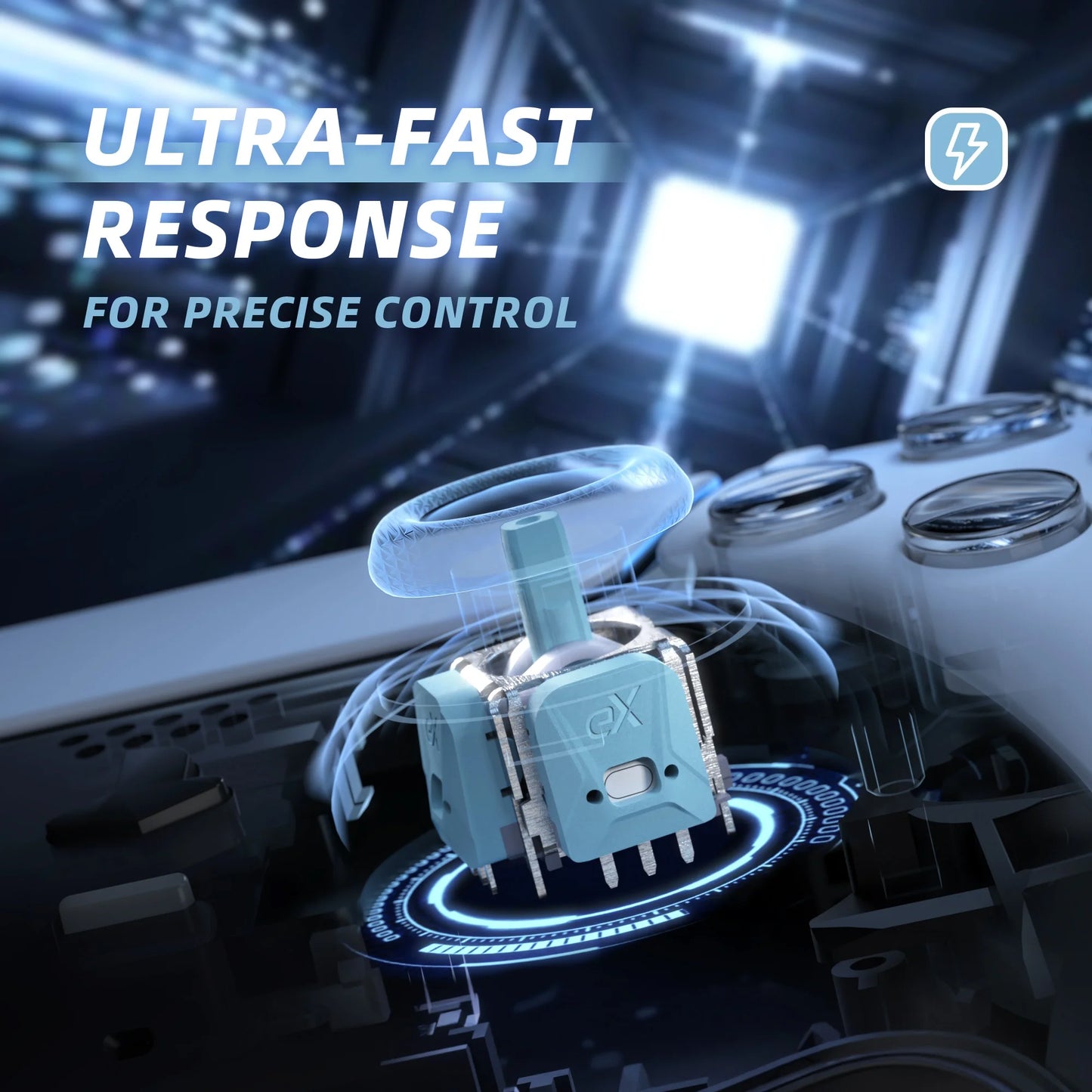 80gf Hall Sensor Joystick Repair Kit with Calibration PCB for PS5 Controller