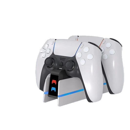 PS5 Dual Controller Charging Dock with LED Ambient Lighting