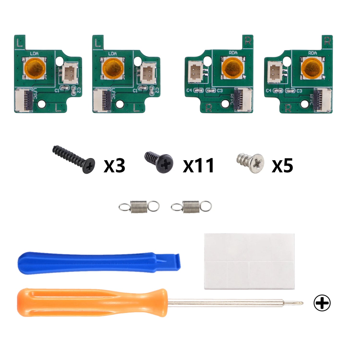 eXtremeRate Back Paddles Replacement Switch Board Kit for PS5 Edge Controller, LB RB Buttons Repair Parts - Without Back Buttons