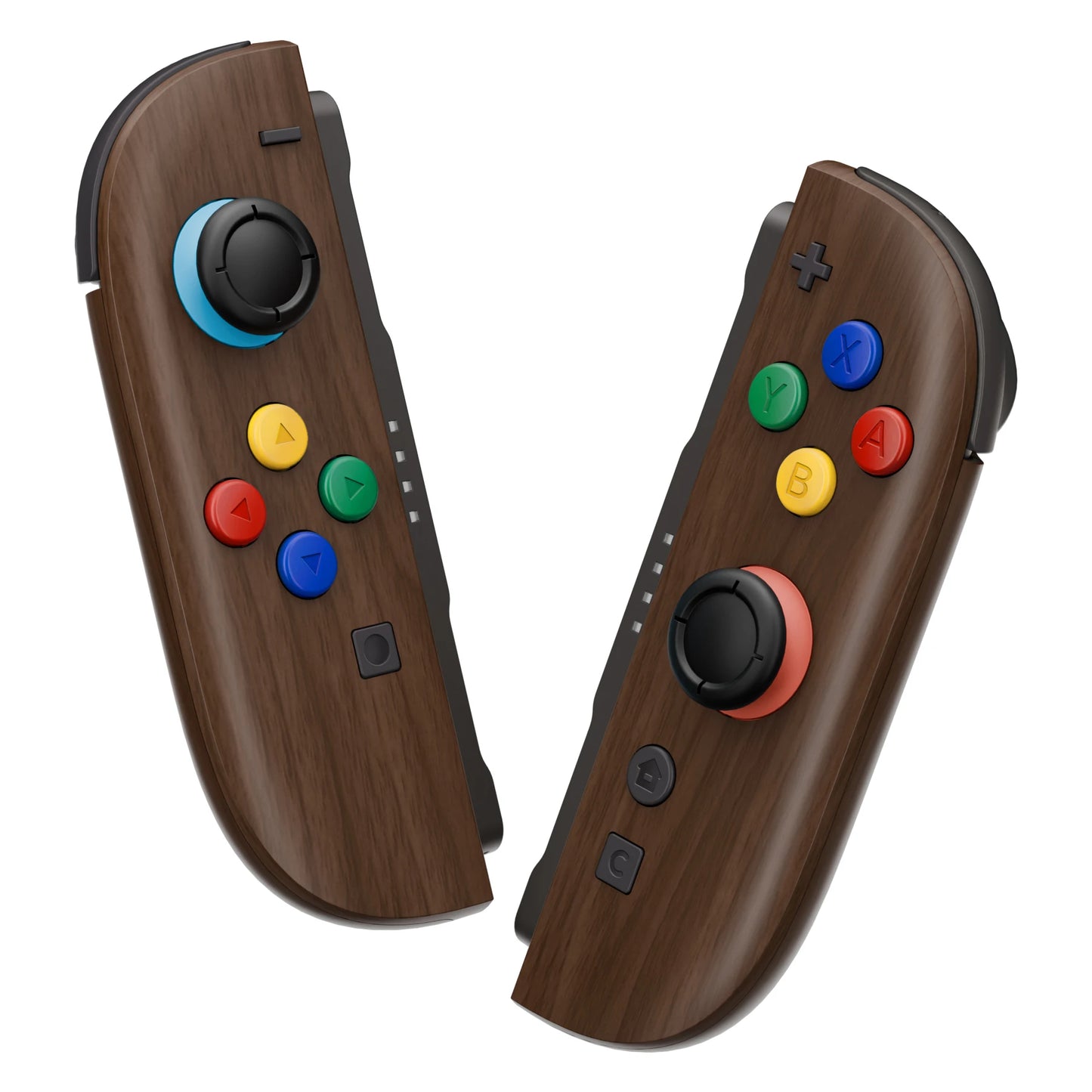eXtremeRate DIY Replacement Housing Case Buttons with Tools for Joycon 2, for Nintendo Switch 2 - Wood Grain