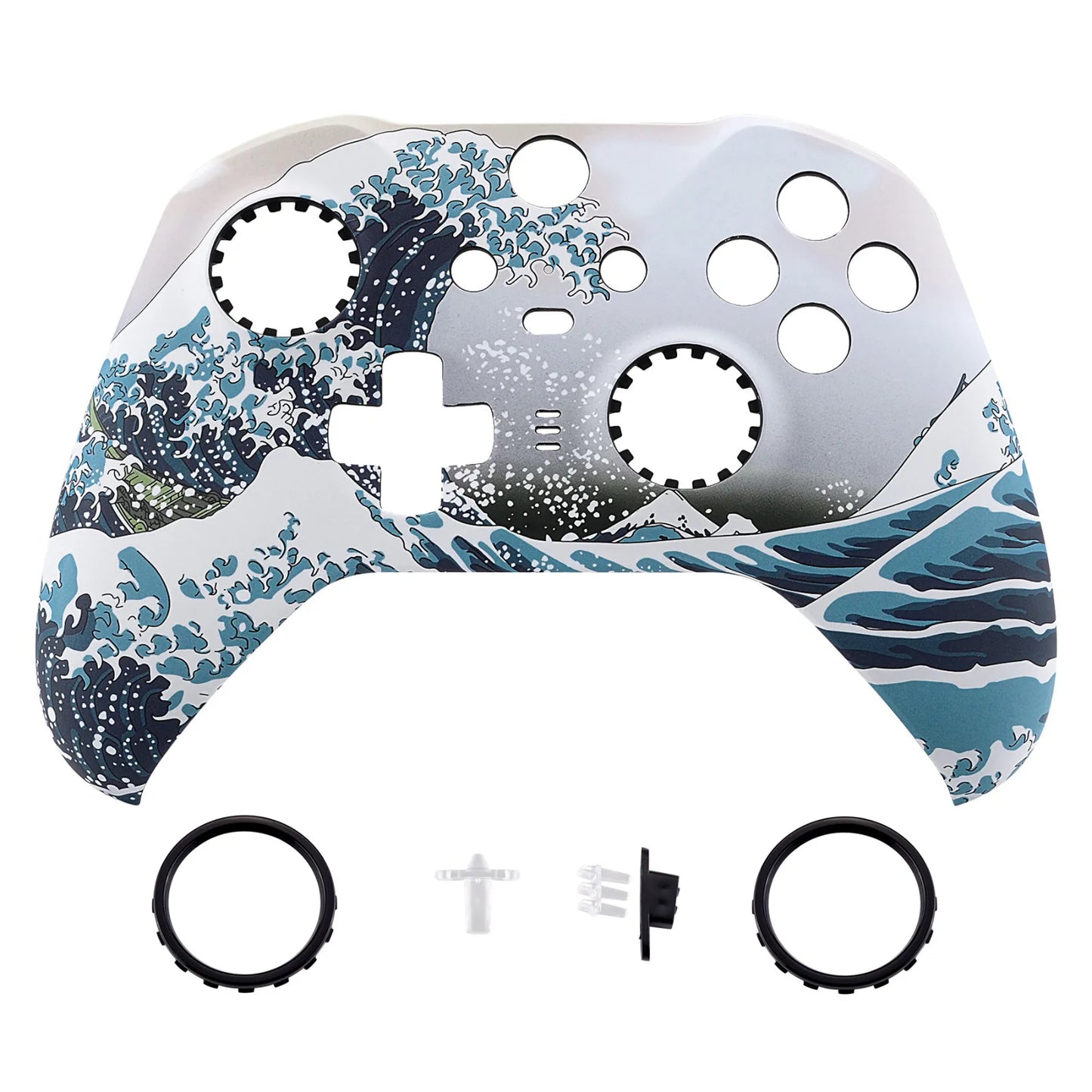eXtremeRate Patterned Faceplate Front Housing Shell Replacement Kit for Xbox One Elite Series 2 Controller - Clown HAHAHA