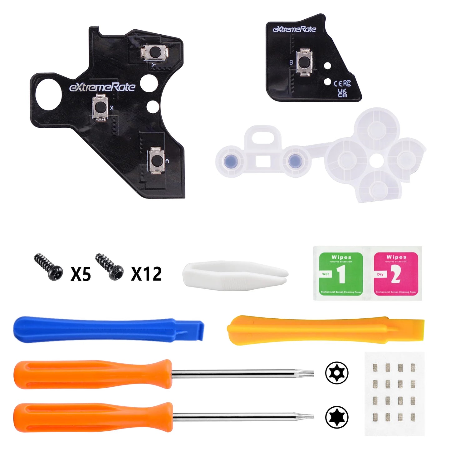eXtremeRate ABXY Clicky Kit for Xbox Elite Series 2 Core Controller (Model 1797), Mouse Clicky Kit Action Buttons Clicky Kit