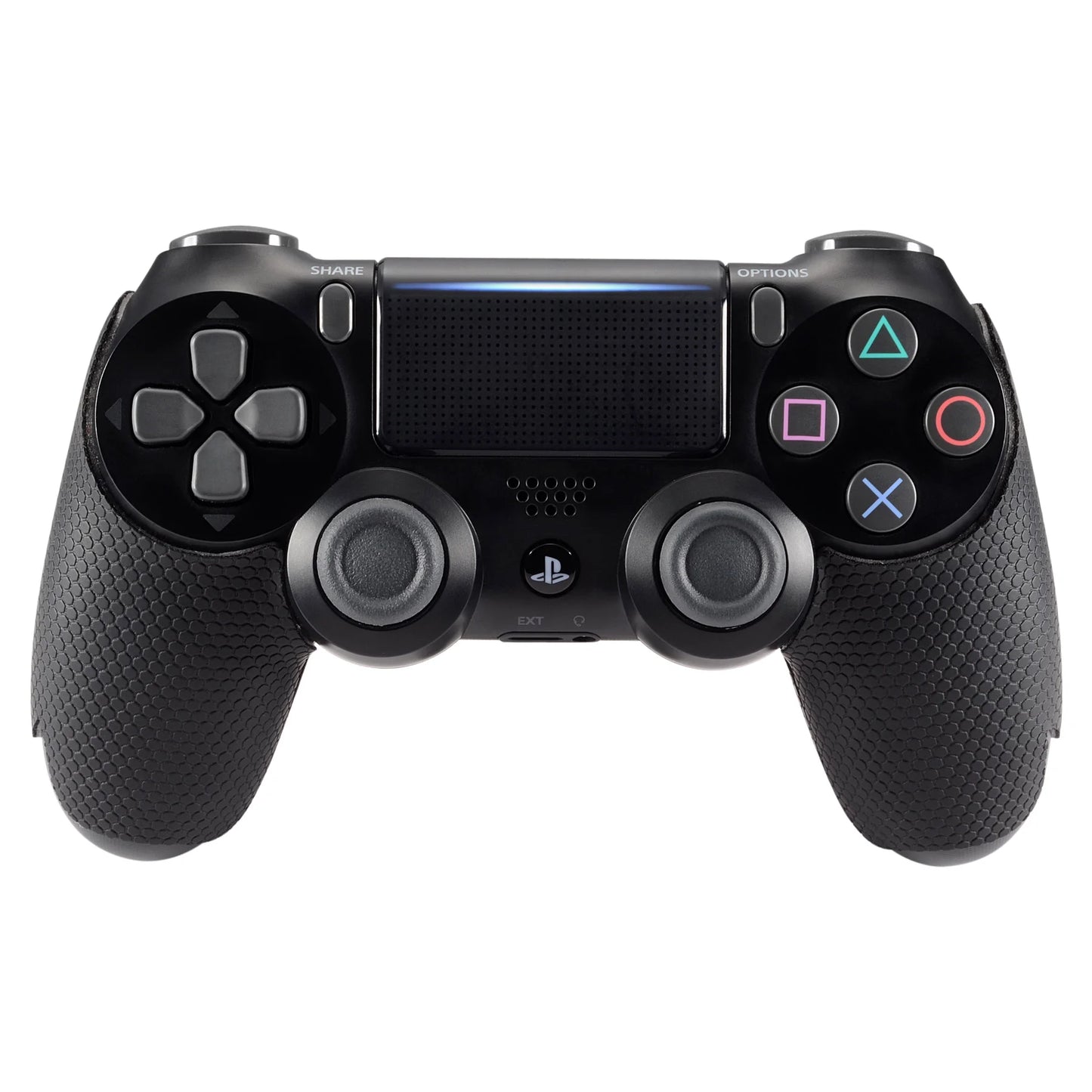 eXtremeRate Anti-Skid Sweat-Absorbent Controller Grips for PS4, Textured Soft Rubber Handle Grips for PS4 Pro Slim Controller