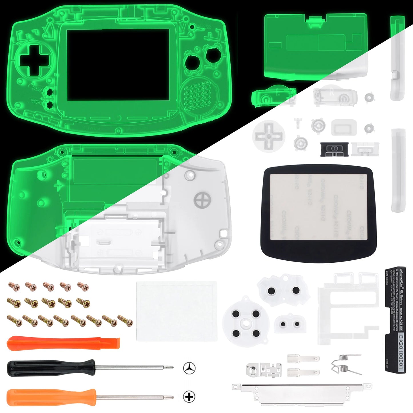 eXtremeRate IPS Ready Upgraded Replacement Shell Full Housing Cover Buttons for Gameboy Advance - for Both IPS & Standard LCD