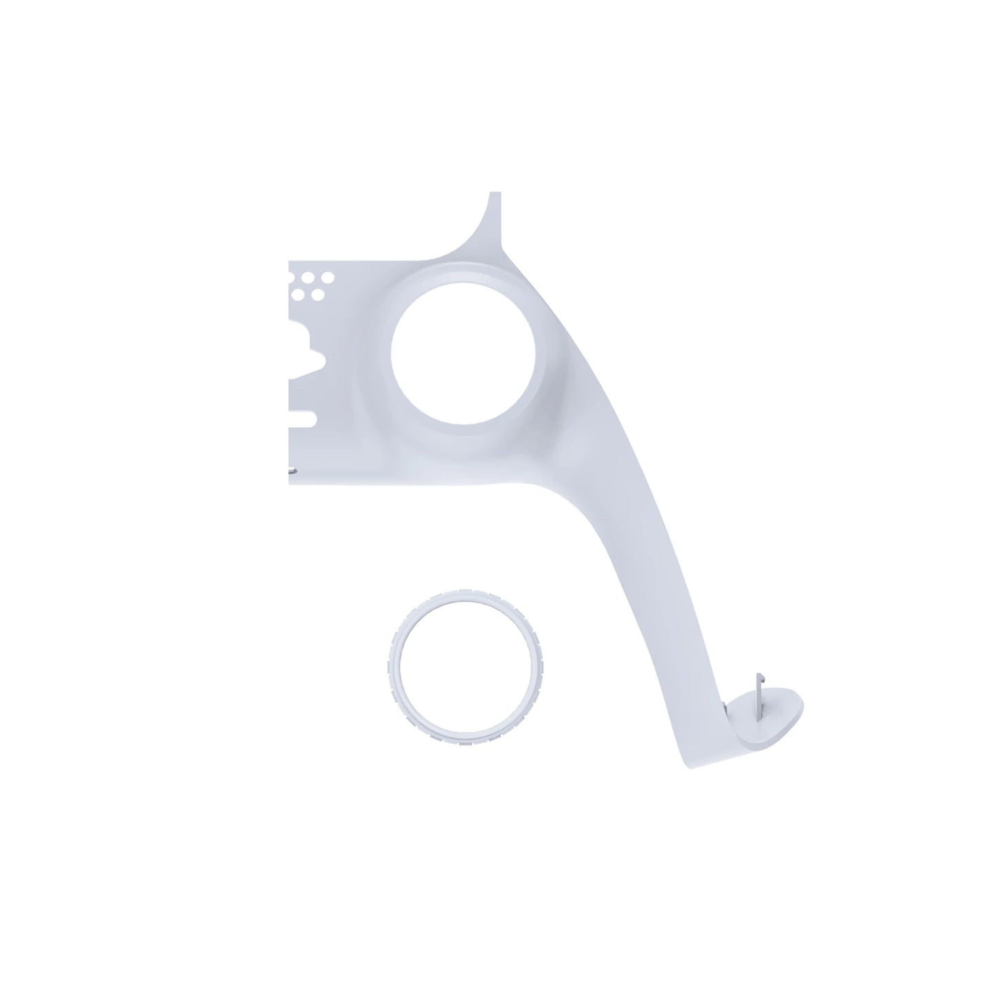 eXtremeRate Replacement Decorative Trim Shell with Accent Rings Compatible with ps5 Controller BDM-010/020/030/040/050