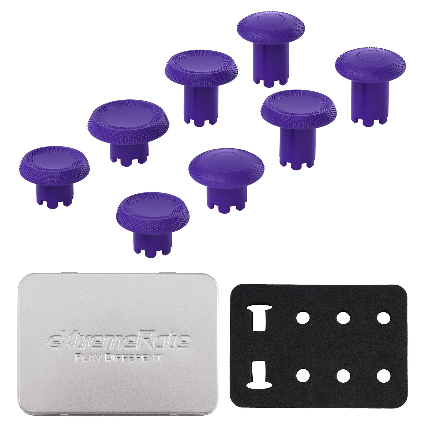 eXtremeRate ThumbsGear Interchangeable Thumbsticks for ps5 Edge Controller, Replacement Analog Thumb Sticks Caps - 6 Colors