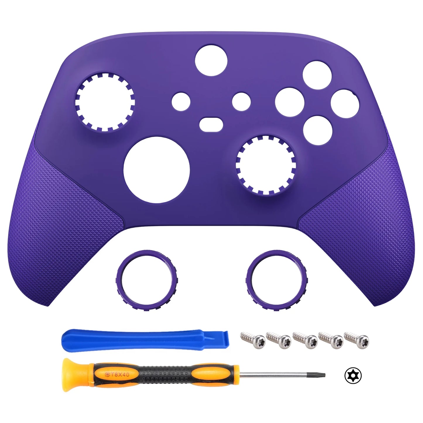 eXtremeRate ASR Version Rubberized Grip Front Shell for Xbox Core Wireless Controller, Faceplate Case Cover - Single Series